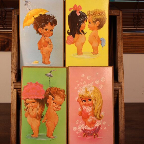 W.M. Otto Big Eye Bath Kids Prints – Set of 4 - Picture 10 of 13